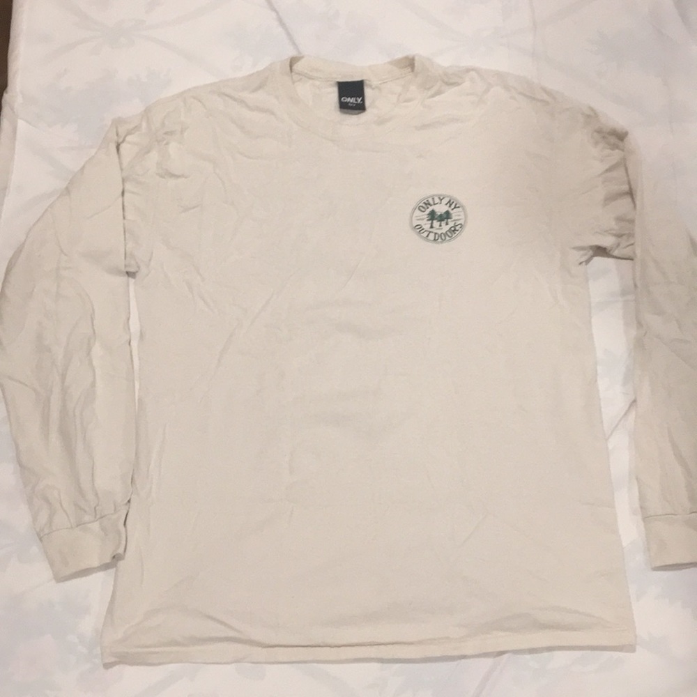 ONLY NY cream/off-white longsleeve Men’s L